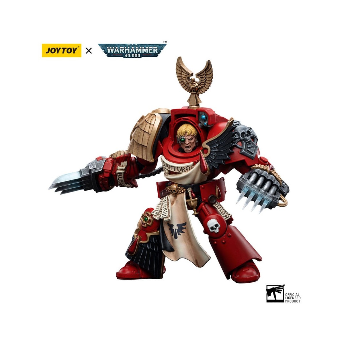 JoyToy Space Marines - Blood Angels - Assault Terminators Sergeant Santoro 1/18 - Warhammer 40K