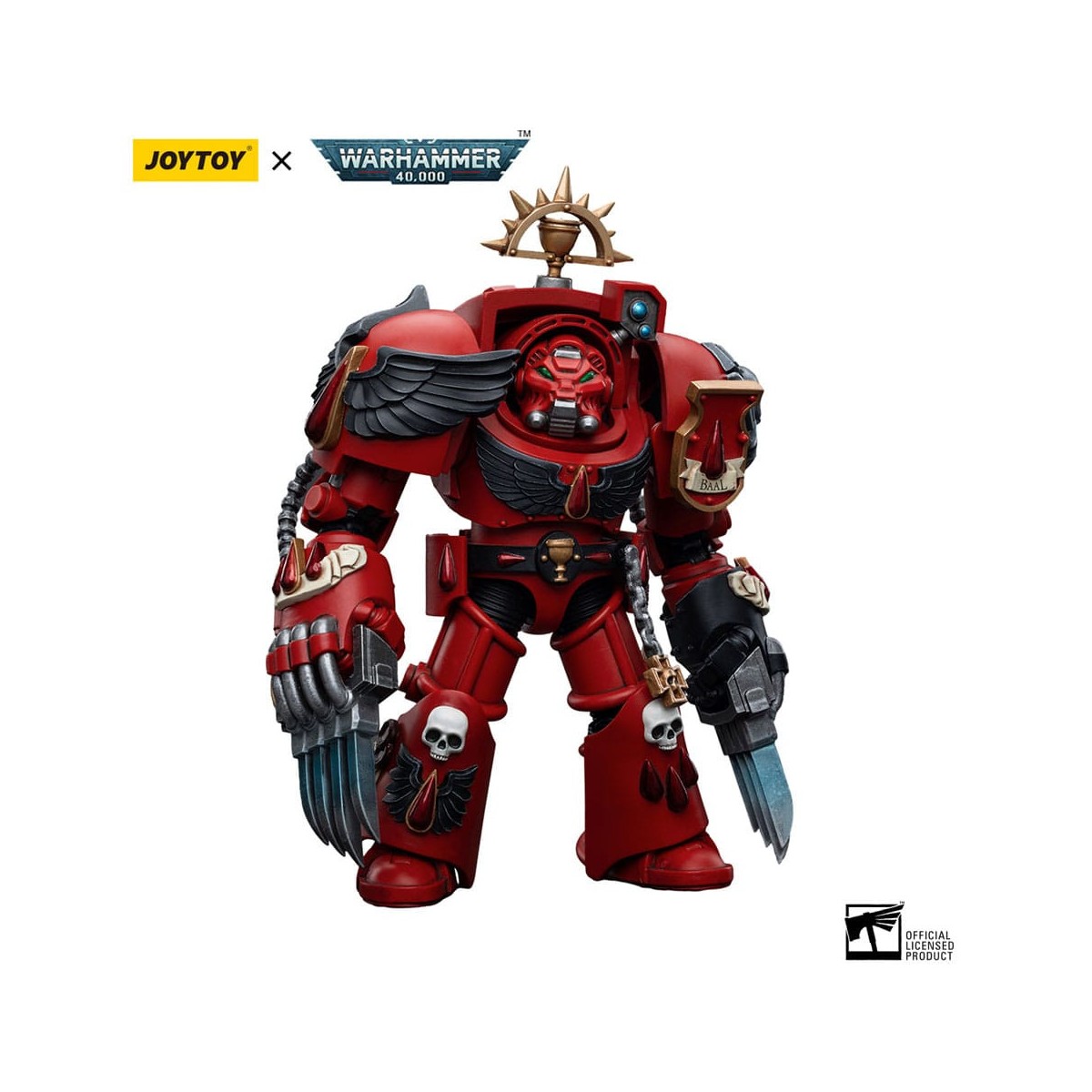 JoyToy Space Marines - Blood Angels - Assault Terminators Brother Tyborel 1/18 - Warhammer 40K