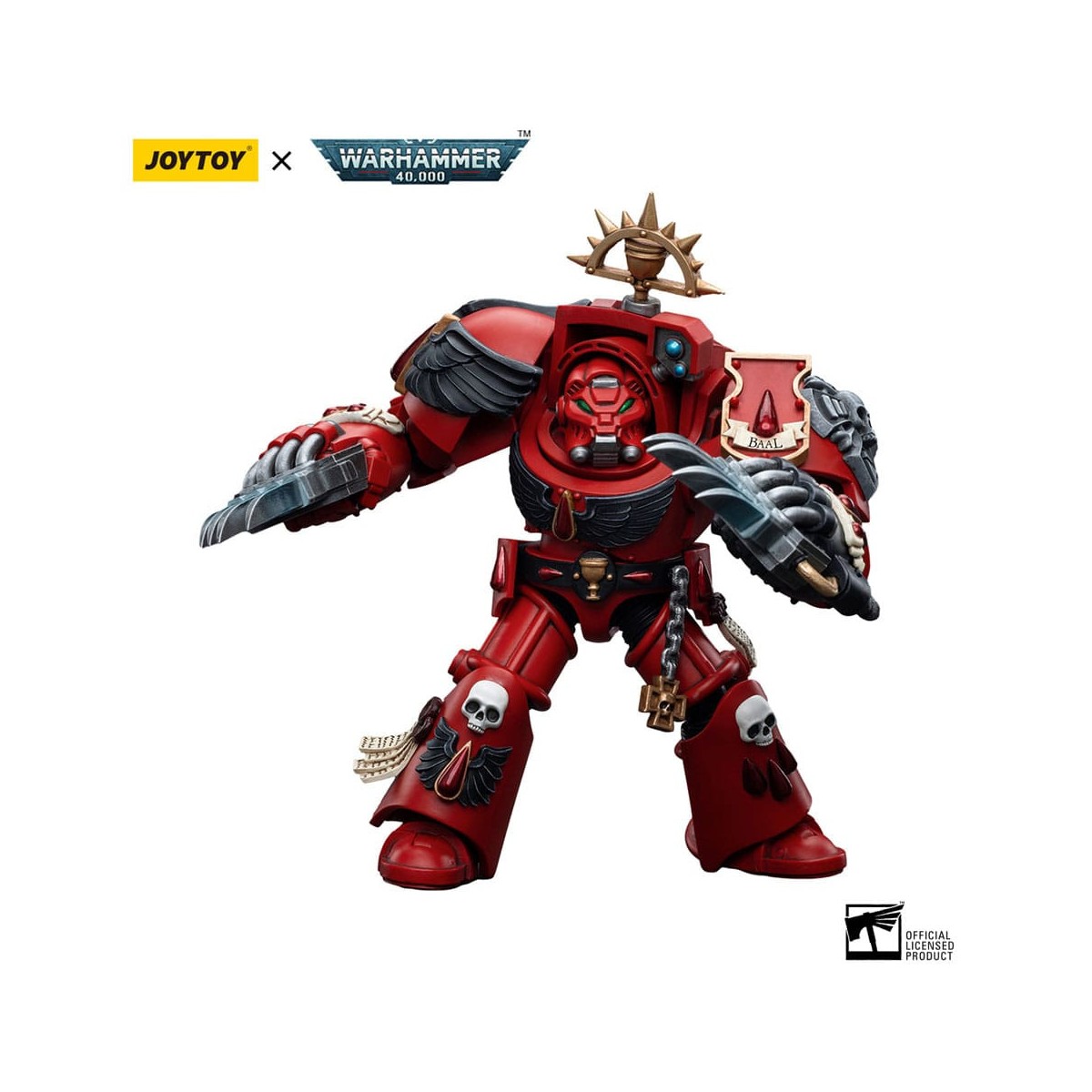 JoyToy Space Marines - Blood Angels - Assault Terminators Brother Tyborel 1/18 - Warhammer 40K