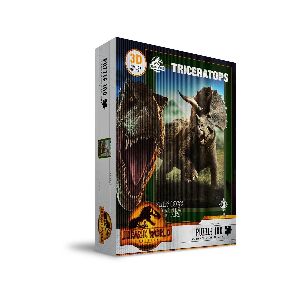 SD Toys - Puzzle Jurassic World 3D-Effekt - Triceratops 100 Teile