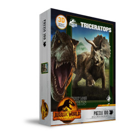 SD Toys - Puzzle Jurassic World 3D-Effekt - Triceratops 100 Teile