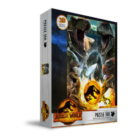 SD Toys - Puzzle Jurassic World 3D-Effekt - Carnivorous Compo 100 Stk