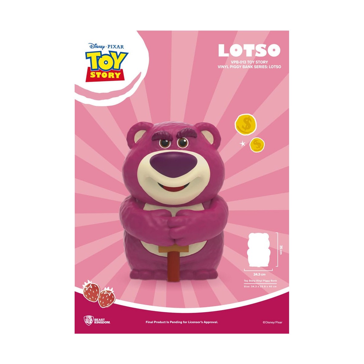 Beast Kingdom Riesen-Spardose Toy Story 3 - Lotso