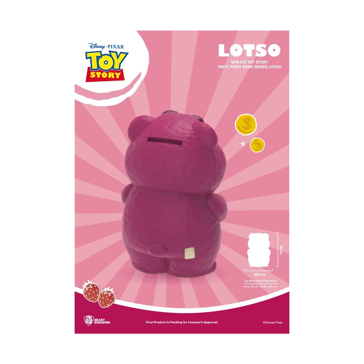 Beast Kingdom Riesen-Spardose Toy Story 3 - Lotso