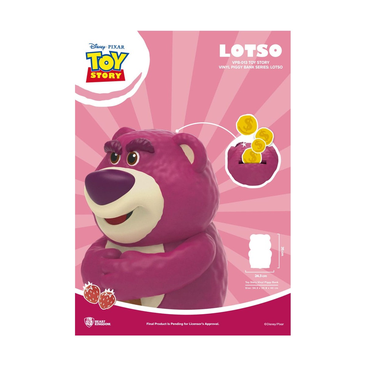 Beast Kingdom Riesen-Spardose Toy Story 3 - Lotso