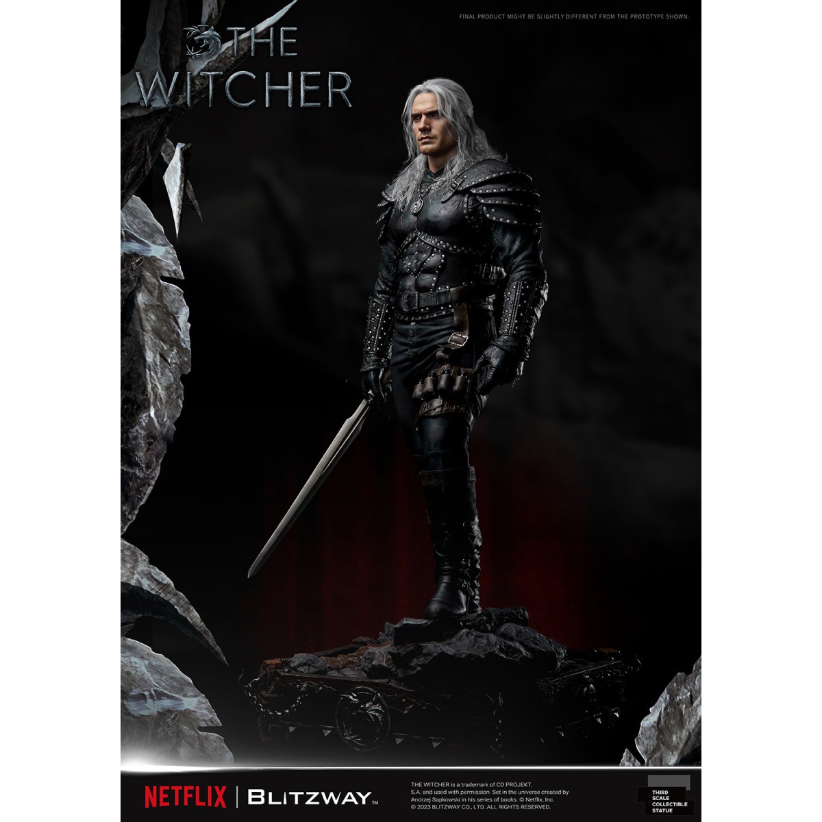Blitzway - Geralt of Rivia 1/3 Statue Infinite Scale - The Witcher 