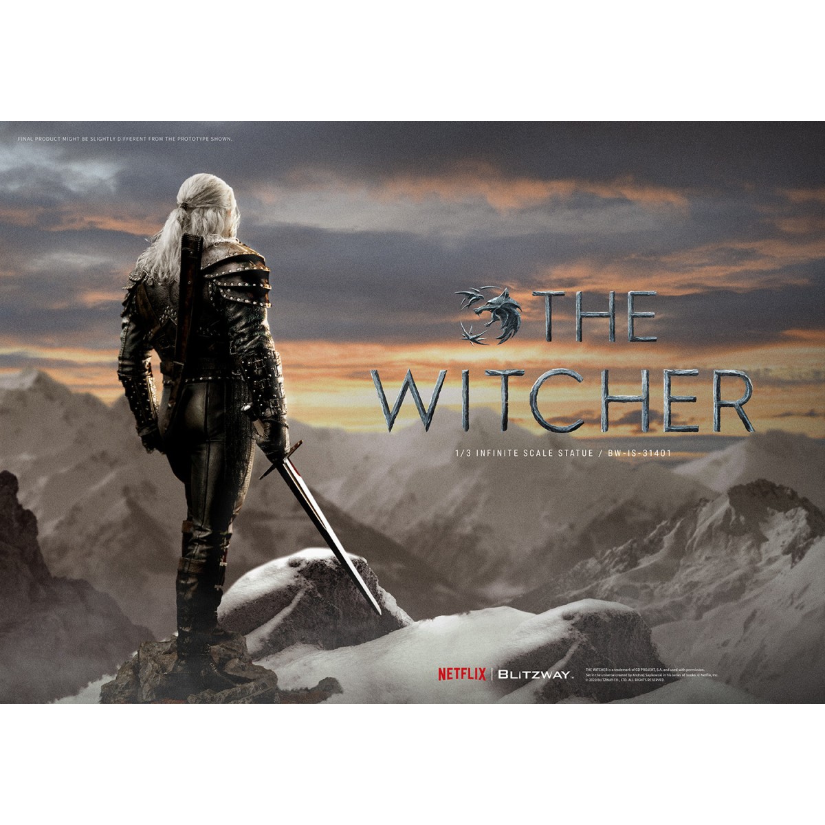 Blitzway - Geralt of Rivia 1/3 Statue Infinite Scale - The Witcher 