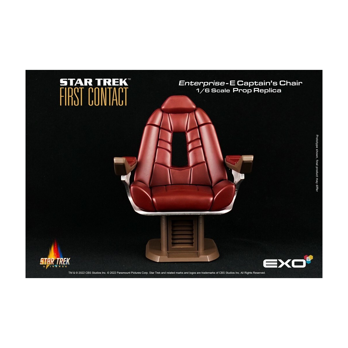 EXO-6 - Star Trek: First Contact - Captain's Chair 1:6 Scale Prop Replica