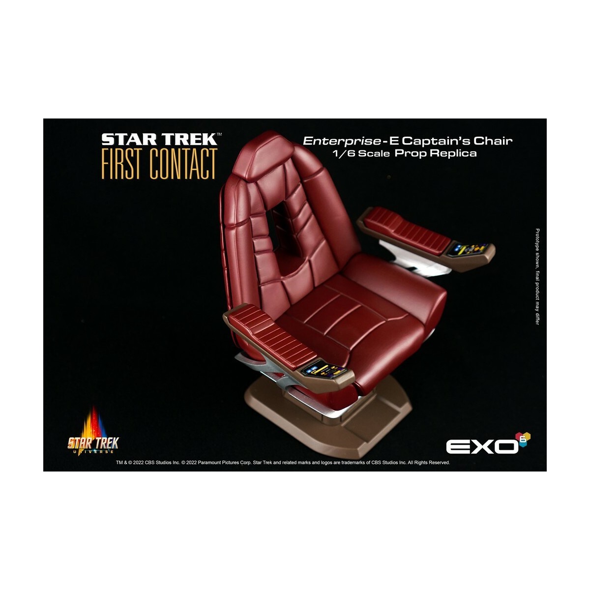 EXO-6 - Star Trek: First Contact - Captain's Chair 1:6 Scale Prop Replica