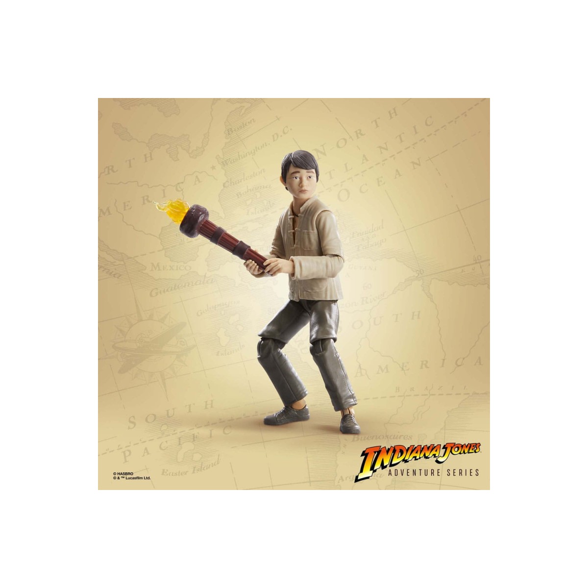 Hasbro - Halbmond - Short Round - Indiana Jones Adventure Series: Der Tempel des Todes 1/12