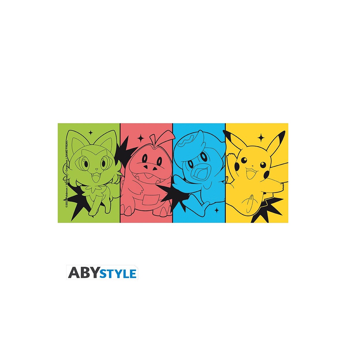 ABYstyle POKEMON - Becher - 320 ml - Starter in Scharlachrot und Violett