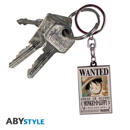 ABYstyle ONE PIECE - Schlüsselanhänger Wanted Luffy