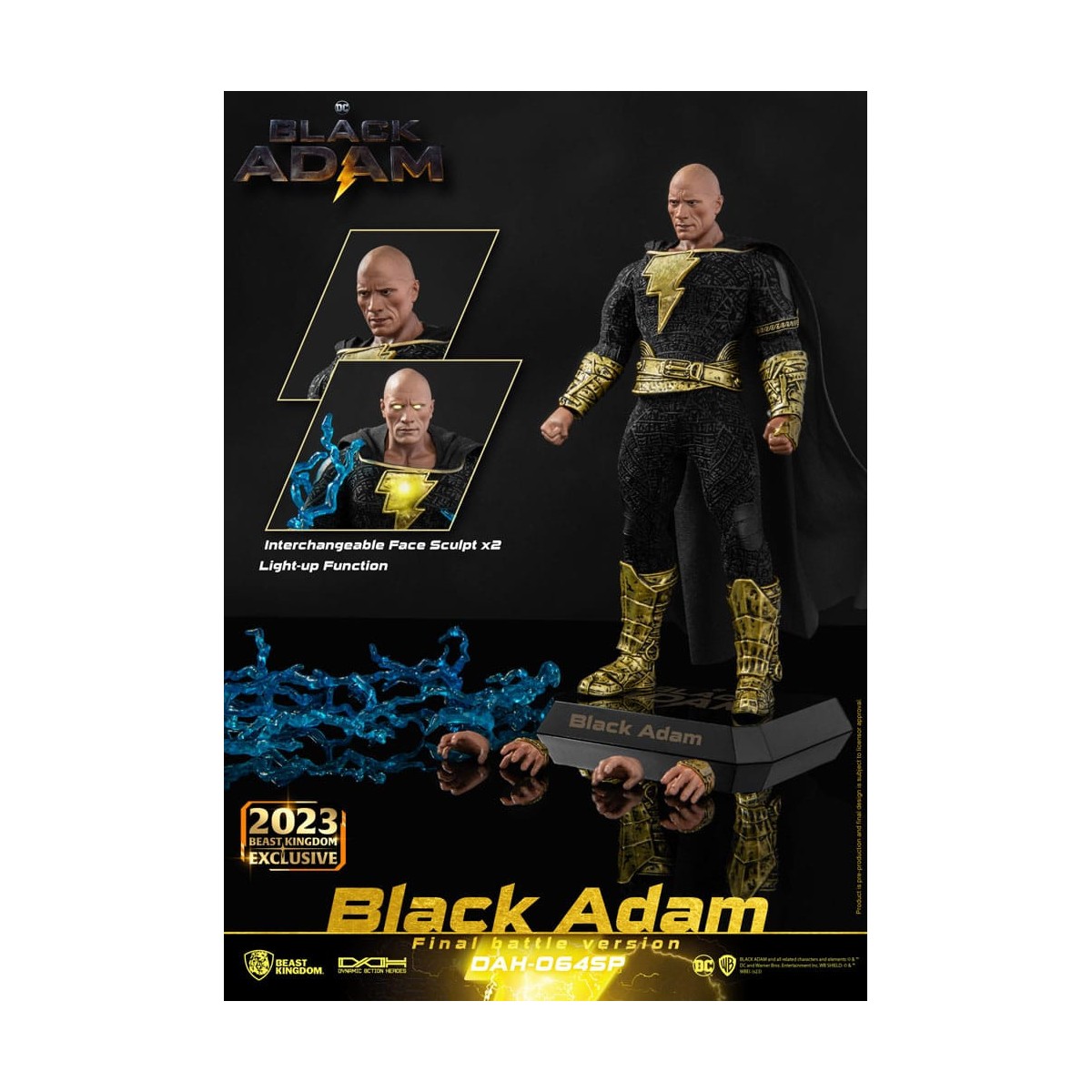 Beast Kingdom - Black Adam Final Battle Version - Black Adam - Action Figure 1/9 Dynamic Action Heroes