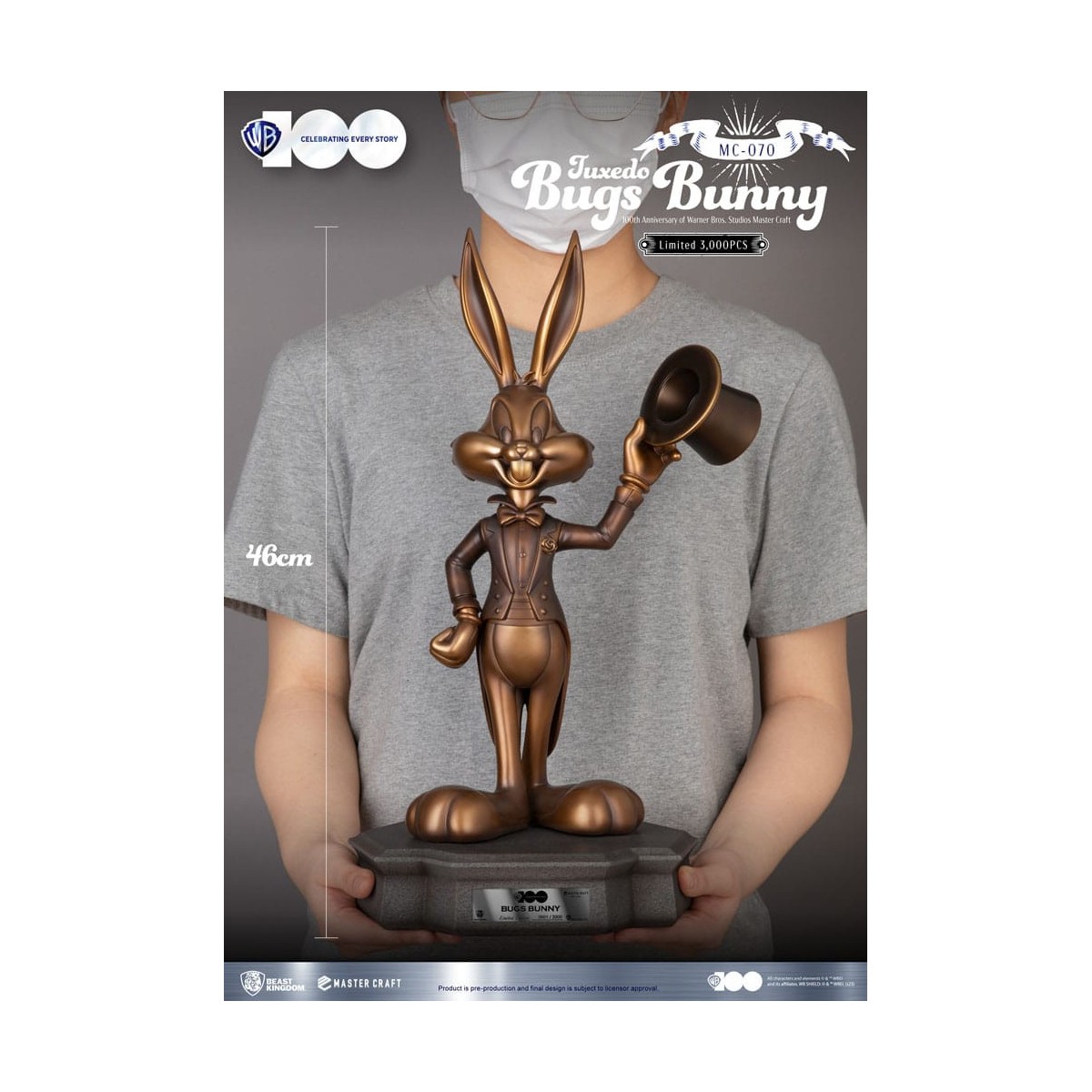 Beast Kingdom Disney - Master Craft - Tuxedo Bugs Bunny - Looney Tunes 100th anniversary of Warner Bros. Studios