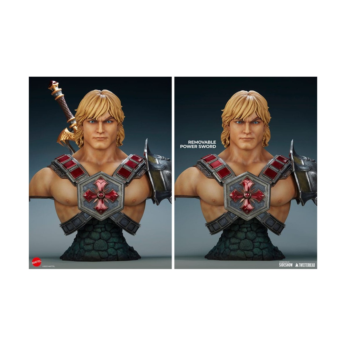 Tweeterhead - MUSCLOR Büste 1:1 - HE-MAN Büste 1:1 - Masters of the Universe Legends