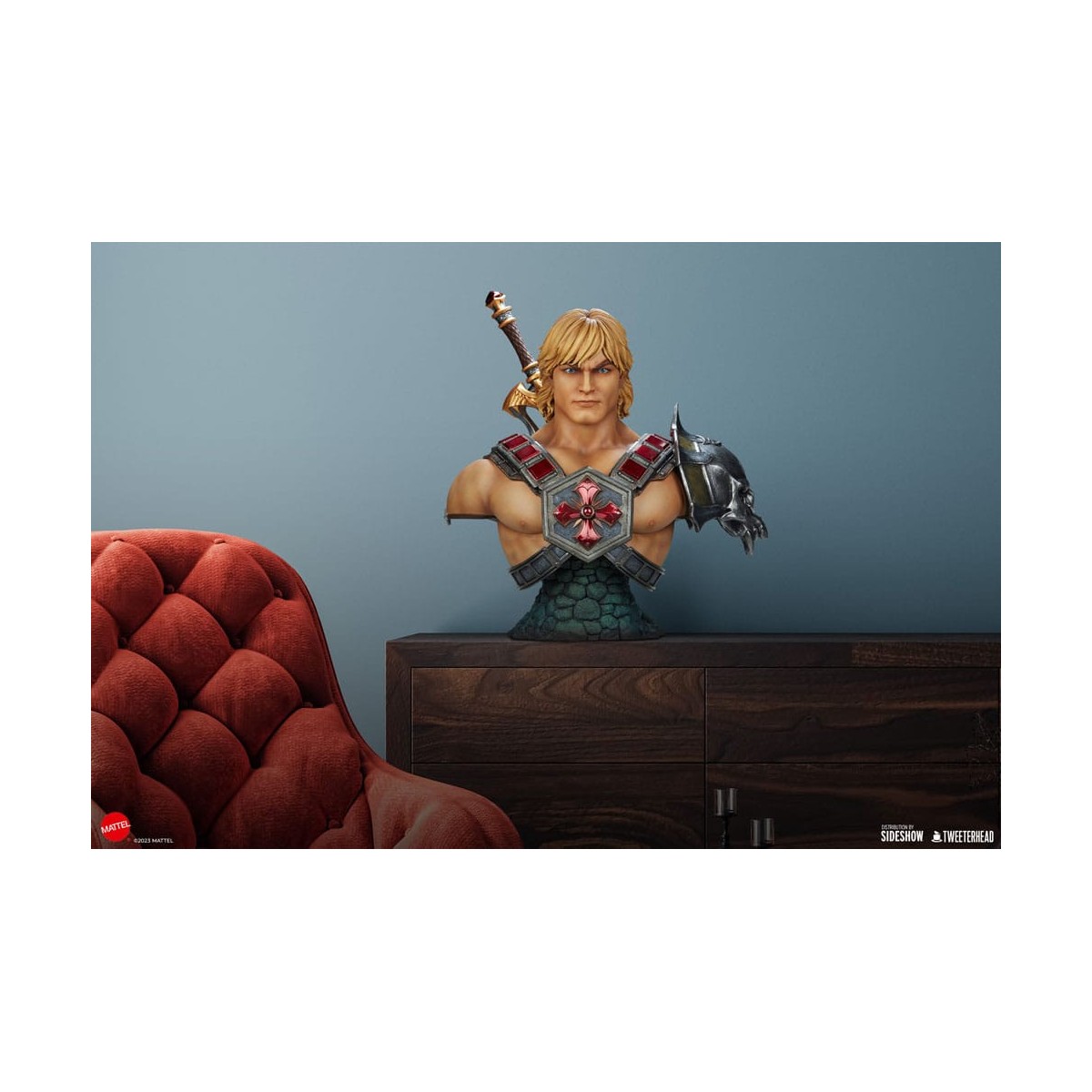 Tweeterhead - MUSCLOR Büste 1:1 - HE-MAN Büste 1:1 - Masters of the Universe Legends