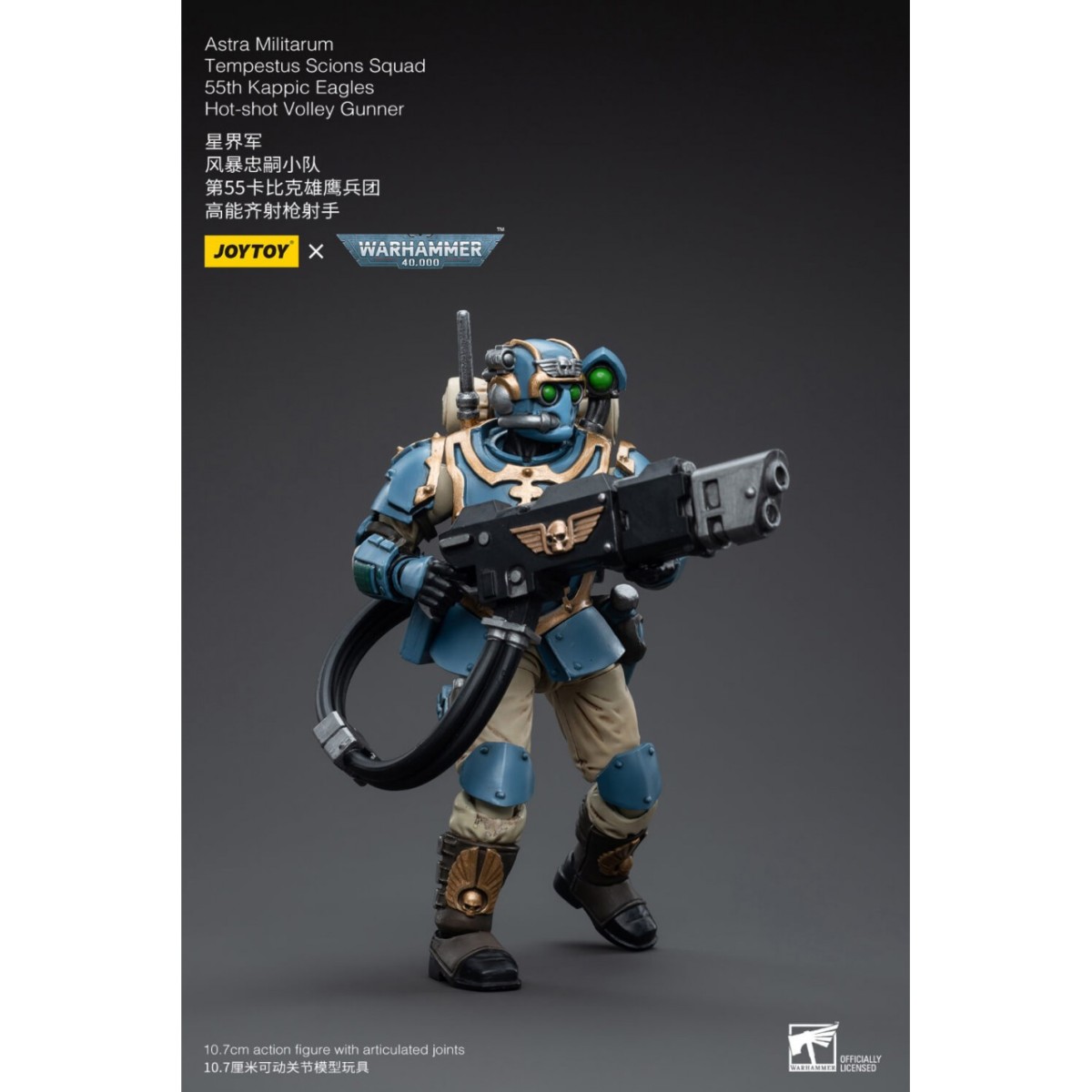 JoyToy Space Marines - Astra Militarum Tempestus - Scions Squad 55Th Kappic Eagles Tempestor Scion 1 1/18 - Warhammer 40K