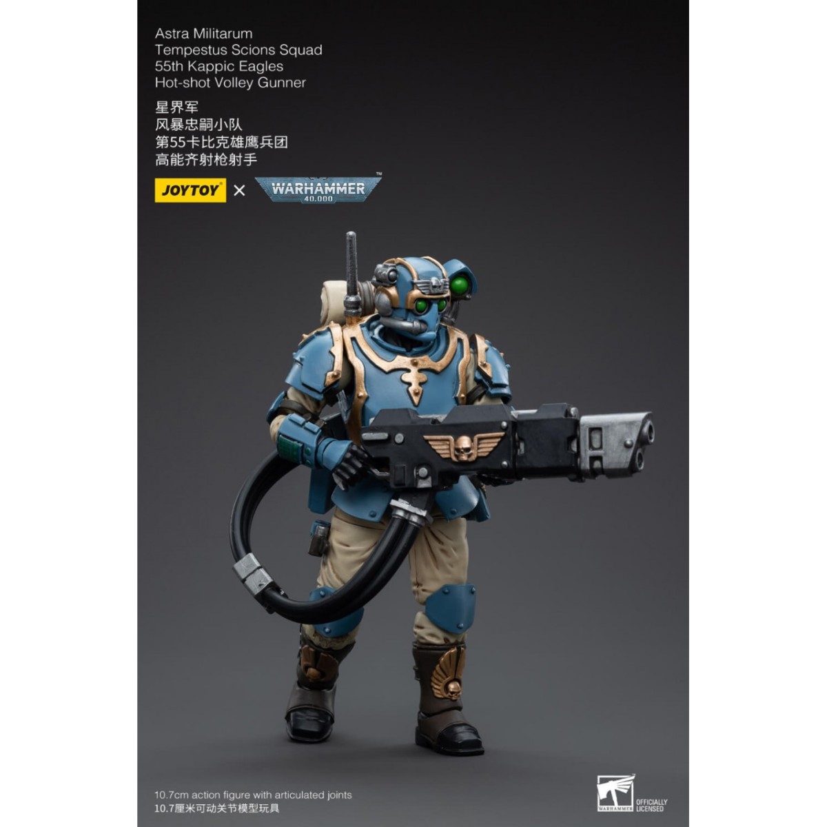 JoyToy Space Marines - Astra Militarum Tempestus - Scions Squad 55Th Kappic Eagles Tempestor Scion 1 1/18 - Warhammer 40K