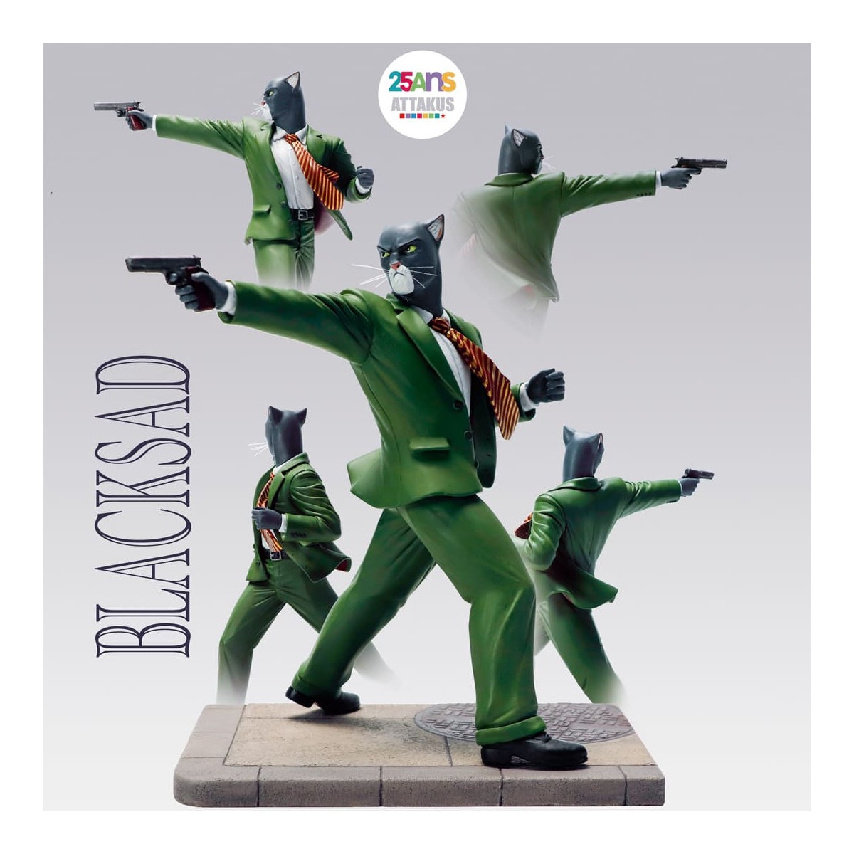 Attakus - John Blacksad schussbereit! - Blacksad-Statue