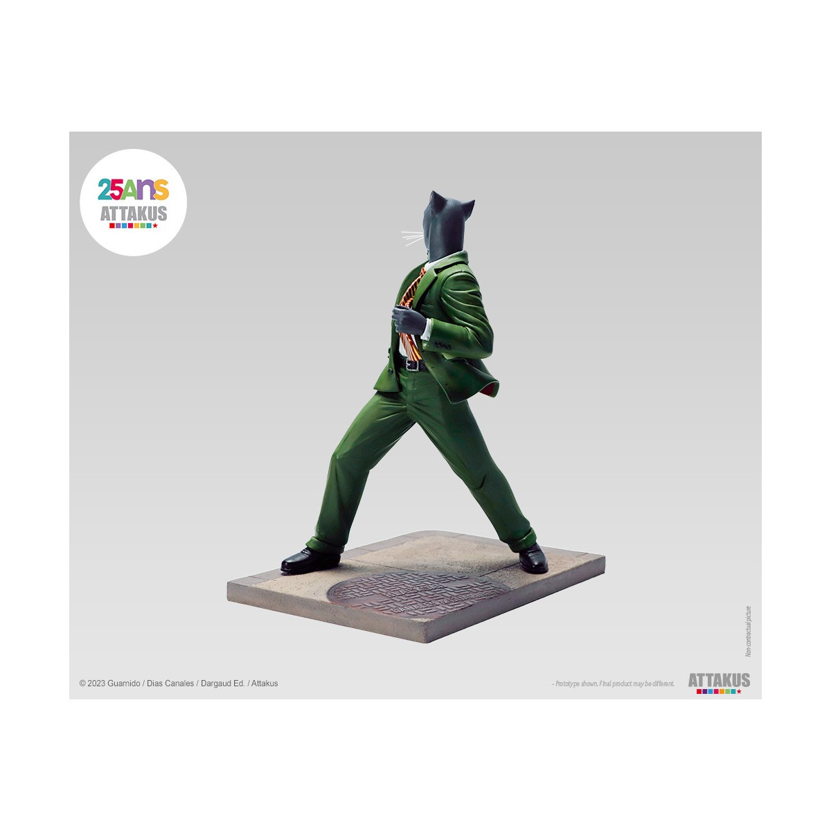 Attakus - John Blacksad schussbereit! - Blacksad-Statue