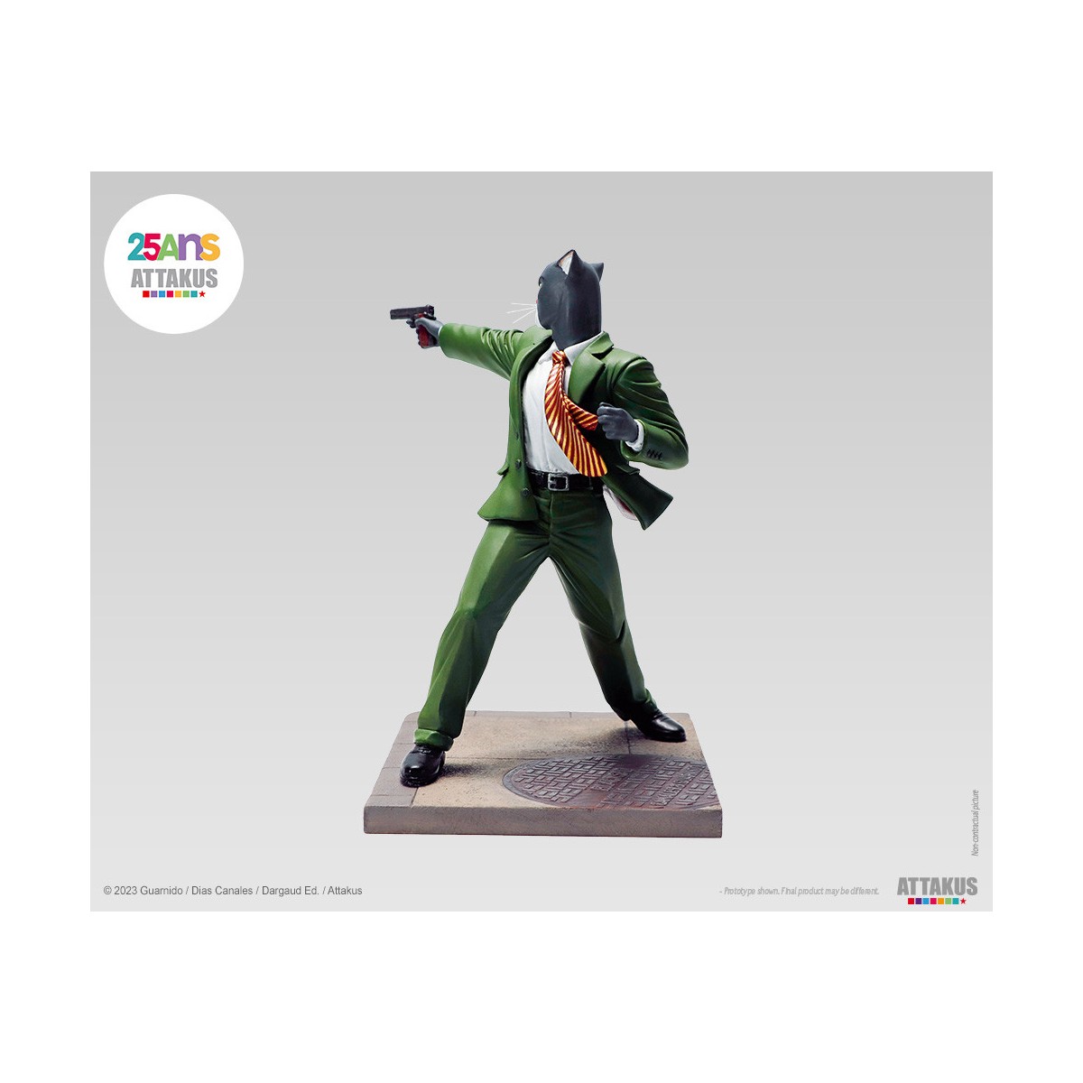 Attakus - John Blacksad schussbereit! - Blacksad-Statue