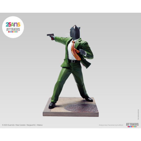 Attakus - John Blacksad schussbereit! - Blacksad-Statue