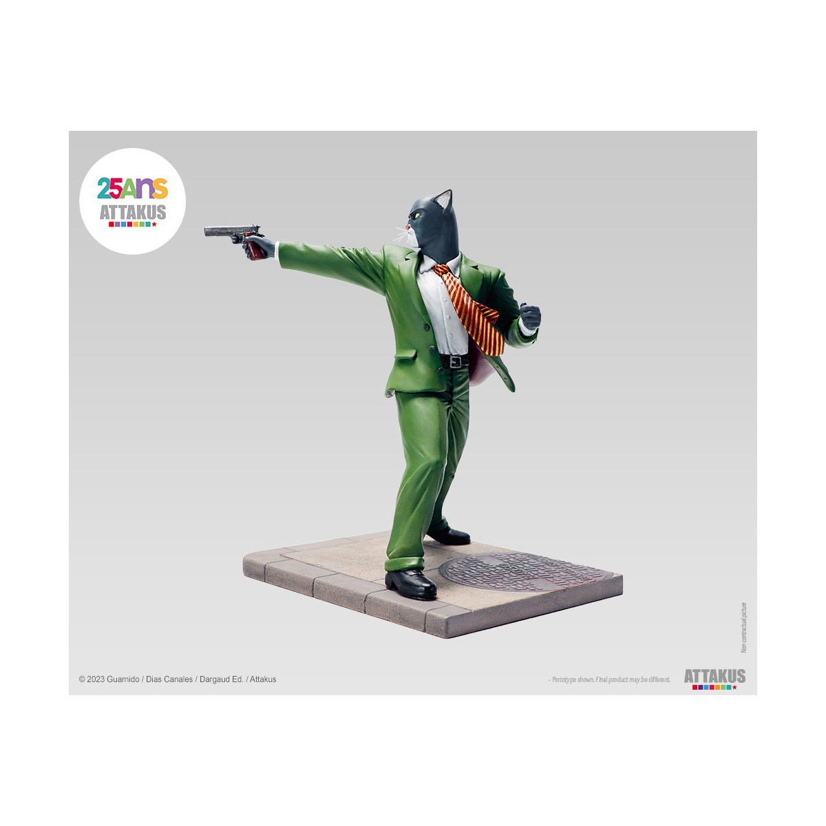 Attakus - John Blacksad schussbereit! - Blacksad-Statue