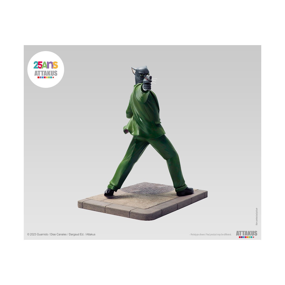 Attakus - John Blacksad schussbereit! - Blacksad-Statue