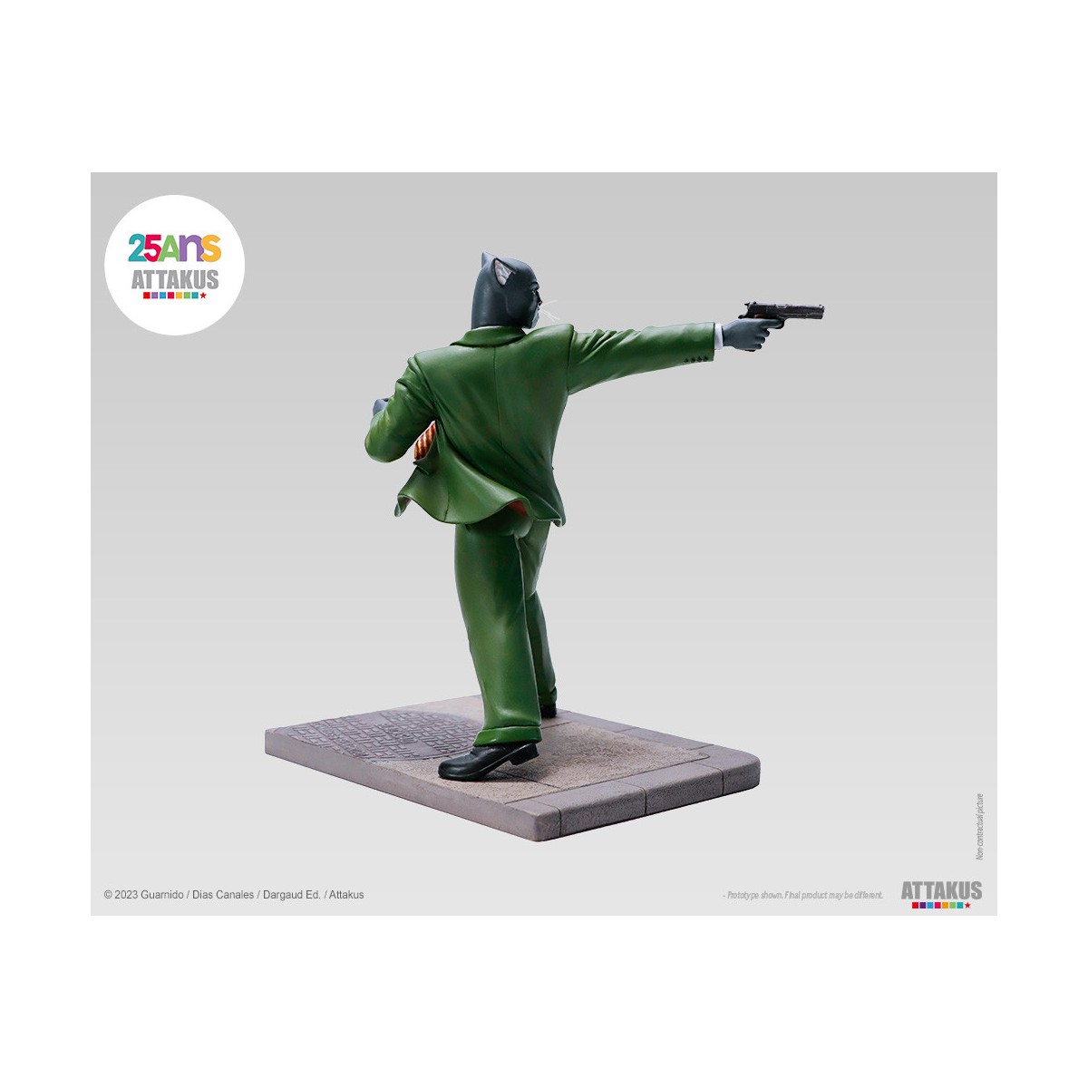 Attakus - John Blacksad schussbereit! - Blacksad-Statue