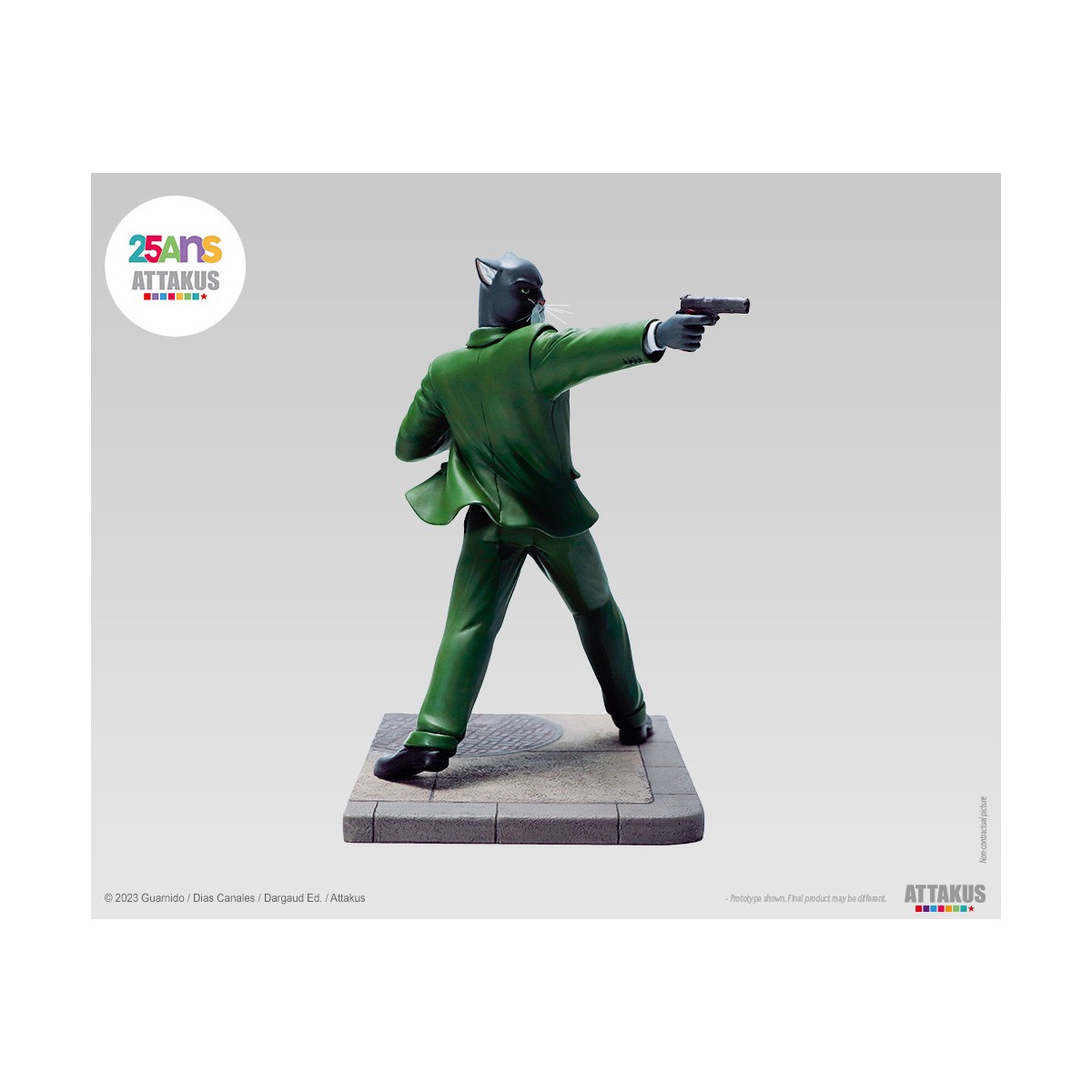 Attakus - John Blacksad schussbereit! - Blacksad-Statue