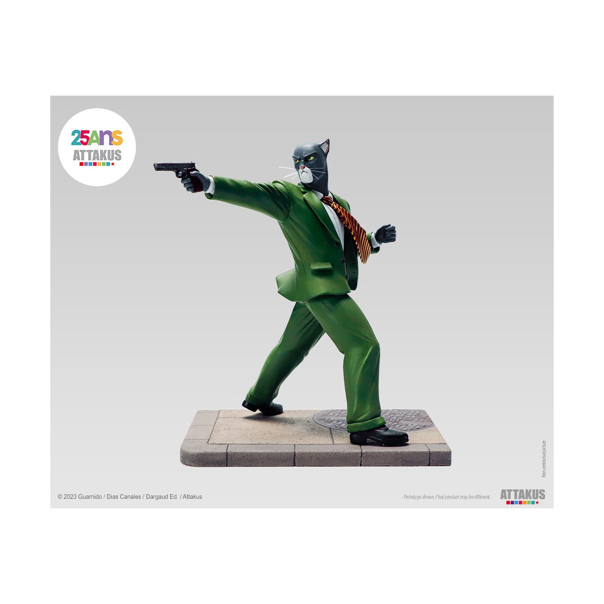 Attakus - John Blacksad schussbereit! - Blacksad-Statue
