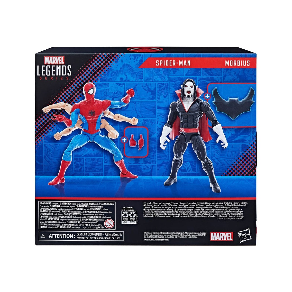 Marvel Legends The Amazing Spider-Man - 6 Arme Spider-Man & Morbius 2 pack