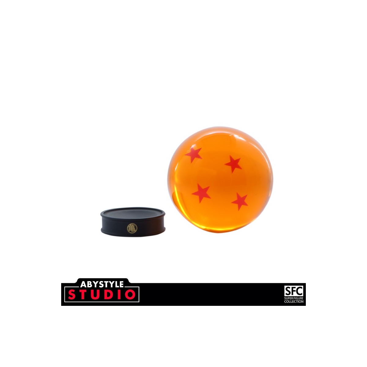 ABYstyle - Dragon Ball Z - DRAGON BALL - Kristallkugel mit 4 Sternen 75 mm + Sockel