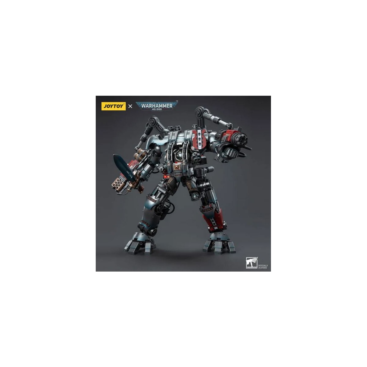 JoyToy Space Marines - Grey Knights - Nemesis Dreadknight with Grey Knight 1/18 - Warhammer 40K