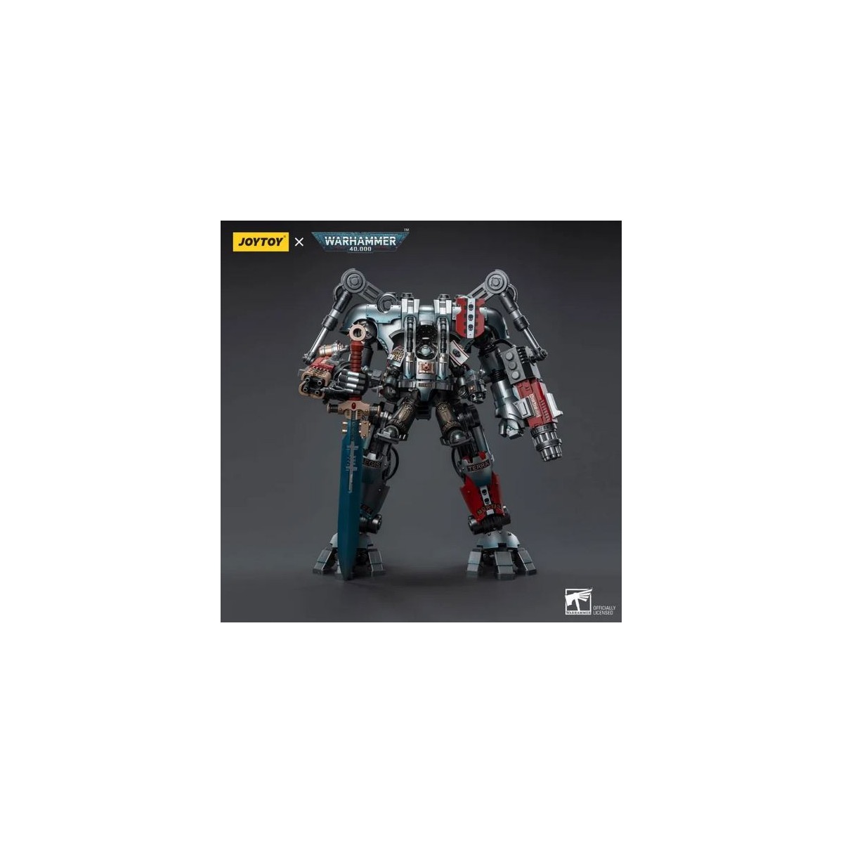 JoyToy Space Marines - Grey Knights - Nemesis Dreadknight with Grey Knight 1/18 - Warhammer 40K