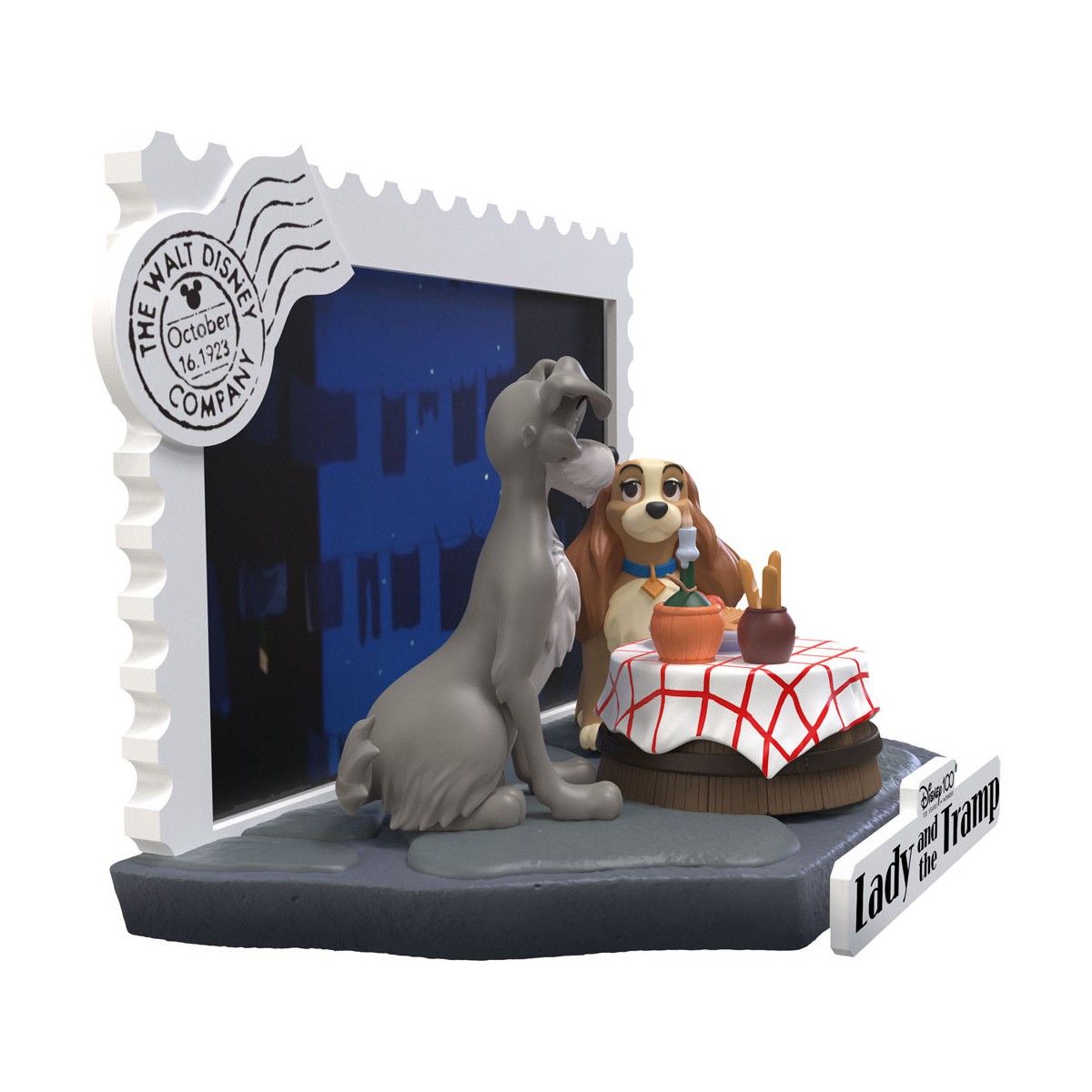 Beast Kingdom Disney - D-Stage PVC Diorama Die Schöne und der Clochard - Disney 100 Years of Wonder