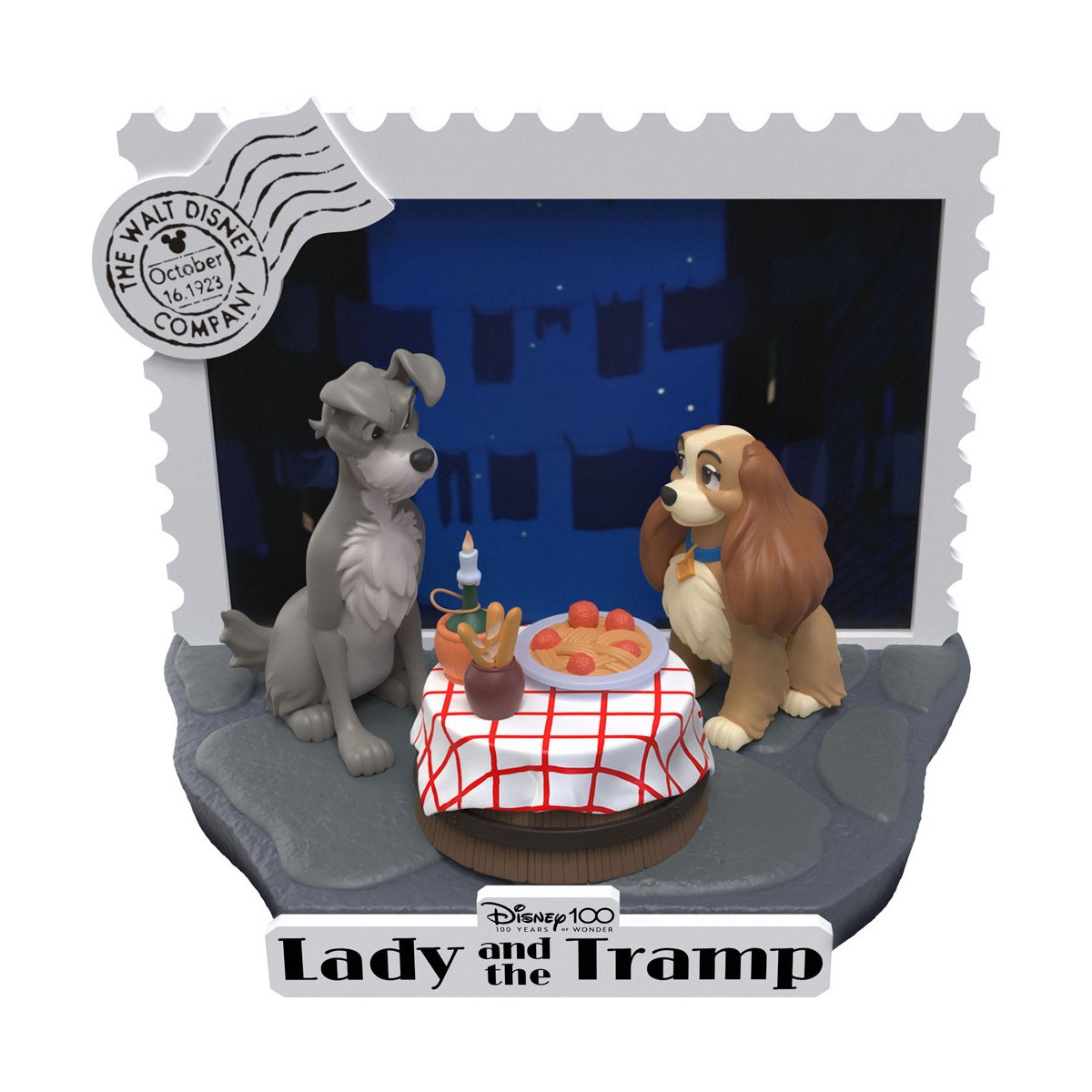 Beast Kingdom Disney - D-Stage PVC Diorama Die Schöne und der Clochard - Disney 100 Years of Wonder