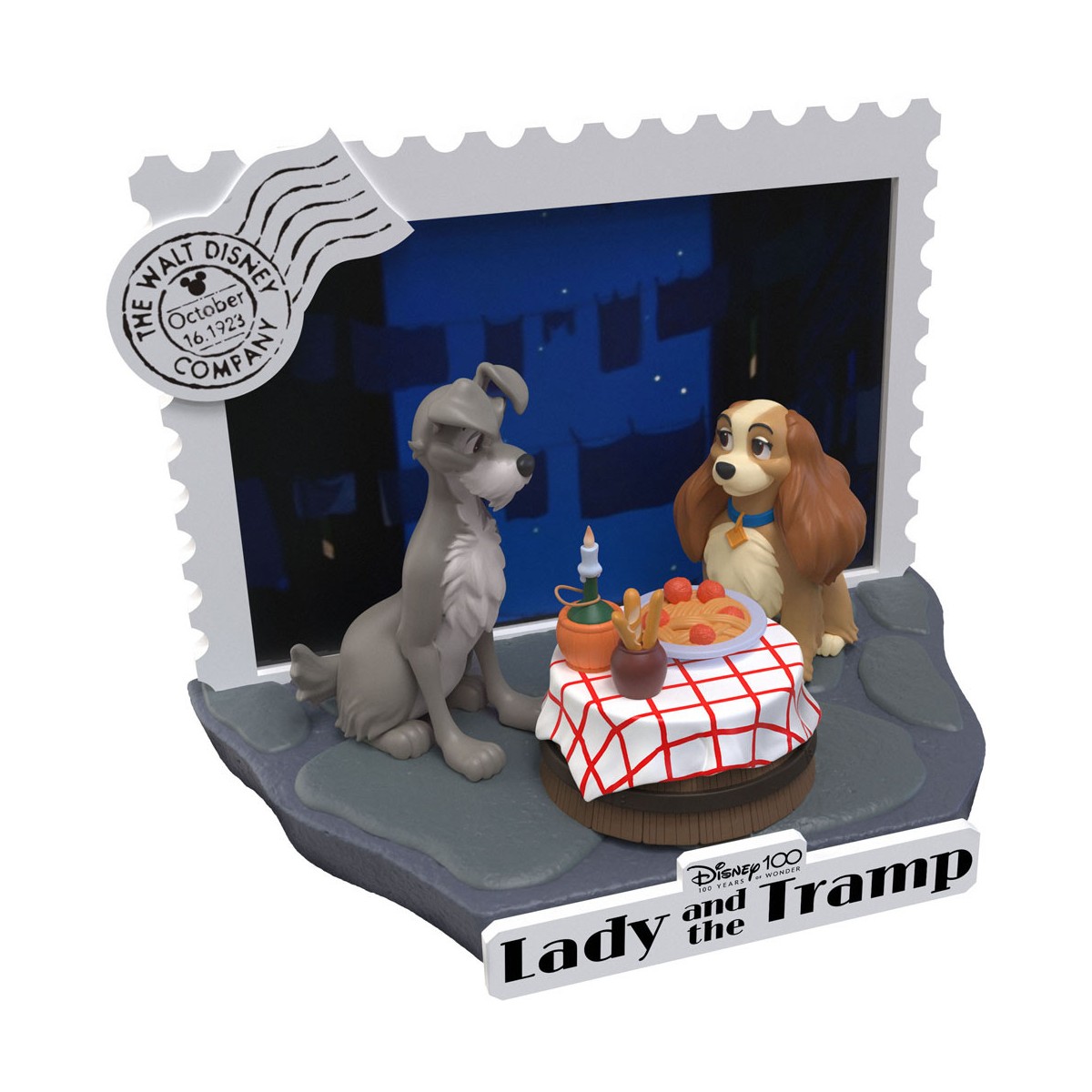Beast Kingdom Disney - D-Stage PVC Diorama Die Schöne und der Clochard - Disney 100 Years of Wonder