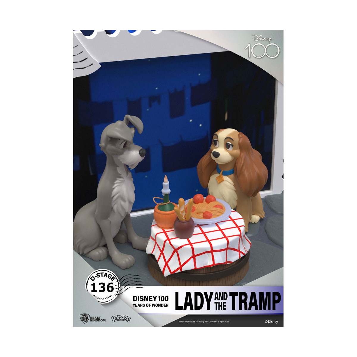 Beast Kingdom Disney - D-Stage PVC Diorama Die Schöne und der Clochard - Disney 100 Years of Wonder