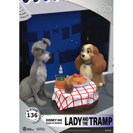 Beast Kingdom Disney - D-Stage PVC Diorama Die Schöne und der Clochard - Disney 100 Years of Wonder