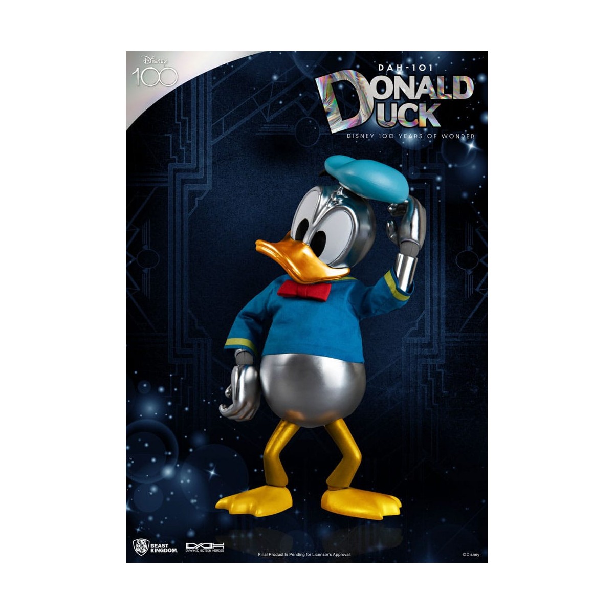 Beast Kingdom Disney 100 Years of Wonder - Donald Duck - Dynamic Action Heroes 1/9 - D100