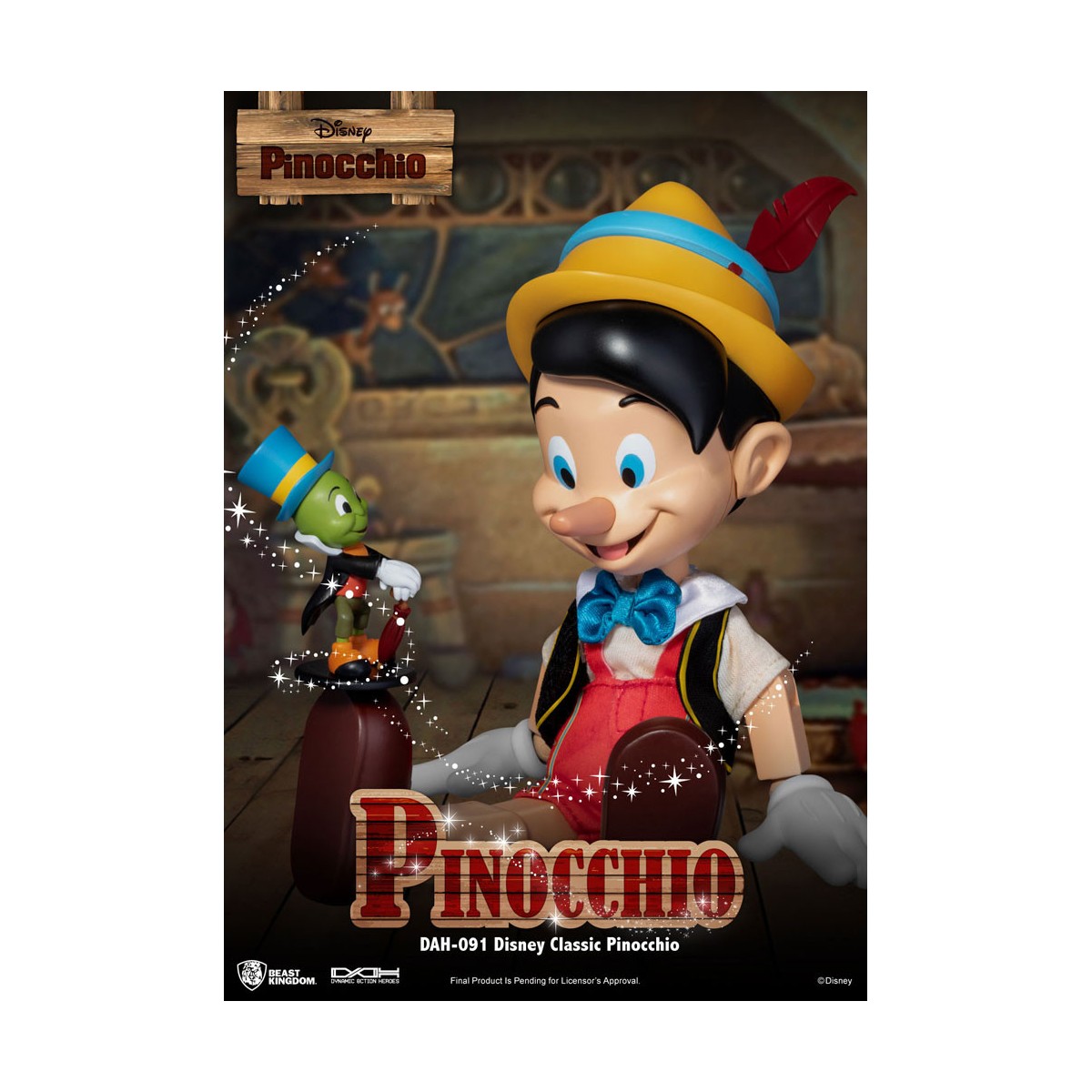 Beast Kingdom Disney Classic Figurine - Pinocchio - Dynamic Action Heroes 1/9