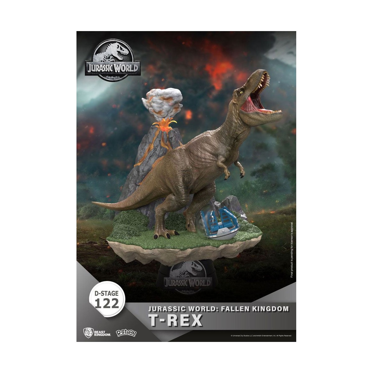 Beast Kingdom Jurassic World: Falling Kingdom Diorama - T-REX - PVC D-Stage Iconic Movie Scene