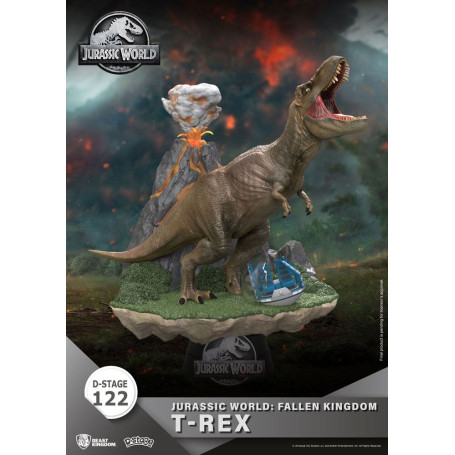 Beast Kingdom Jurassic World: Falling Kingdom Diorama - T-REX - PVC D-Stage Iconic Movie Scene