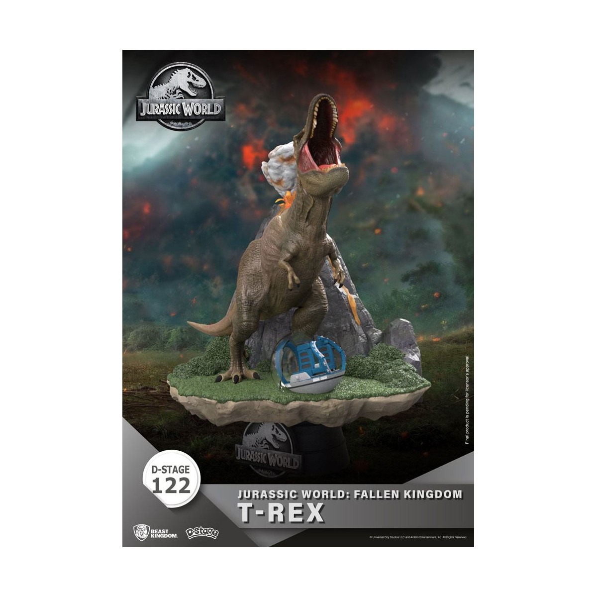 Beast Kingdom Jurassic World: Falling Kingdom Diorama - T-REX - PVC D-Stage Iconic Movie Scene
