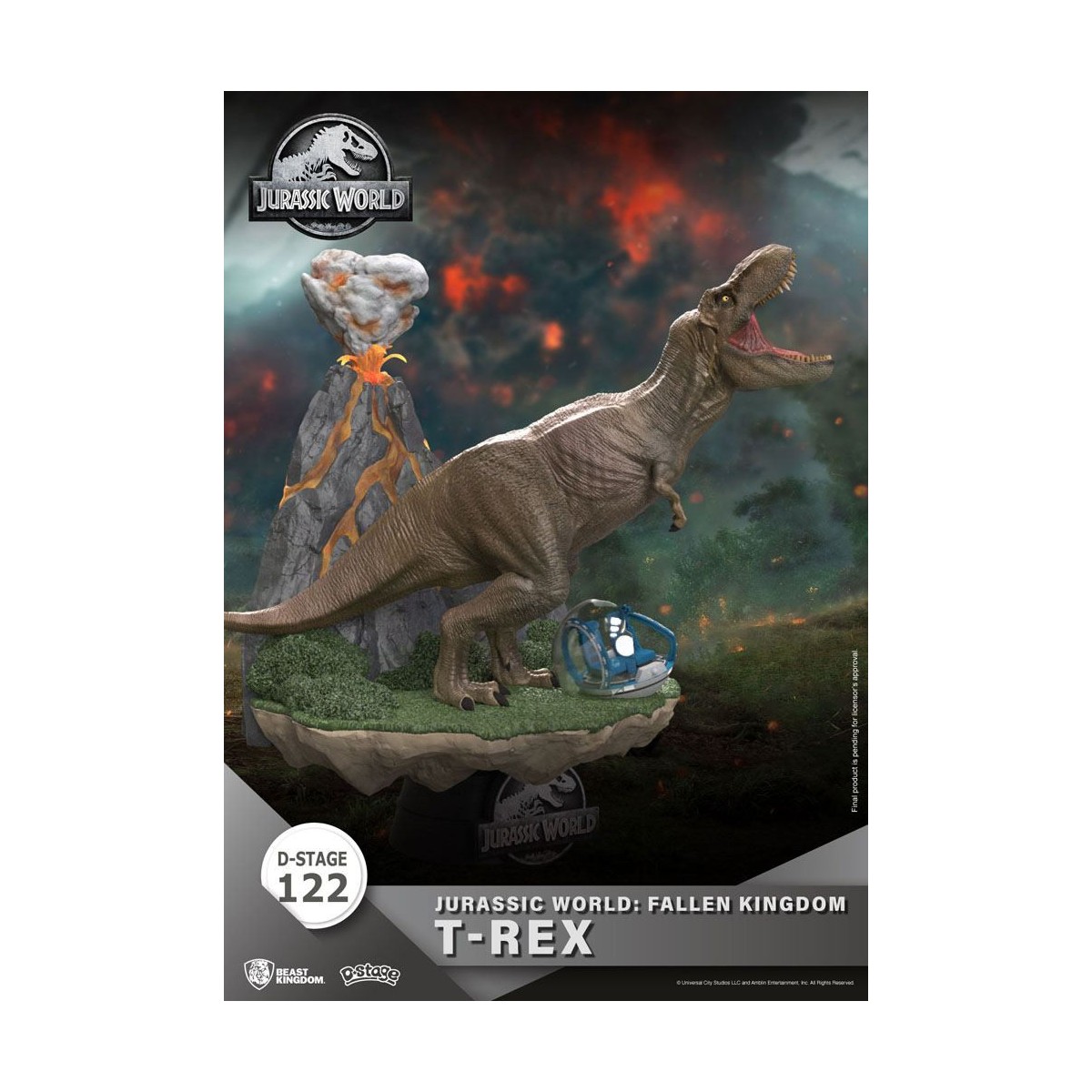 Beast Kingdom Jurassic World: Falling Kingdom Diorama - T-REX - PVC D-Stage Iconic Movie Scene