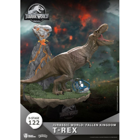Beast Kingdom Jurassic World: Falling Kingdom Diorama - T-REX - PVC D-Stage Iconic Movie Scene
