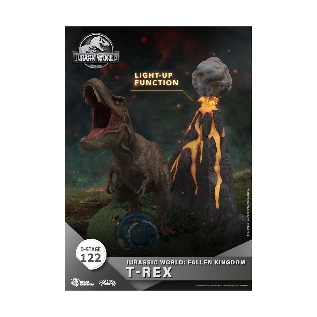 Beast Kingdom Jurassic World: Falling Kingdom Diorama - T-REX - PVC D-Stage Iconic Movie Scene