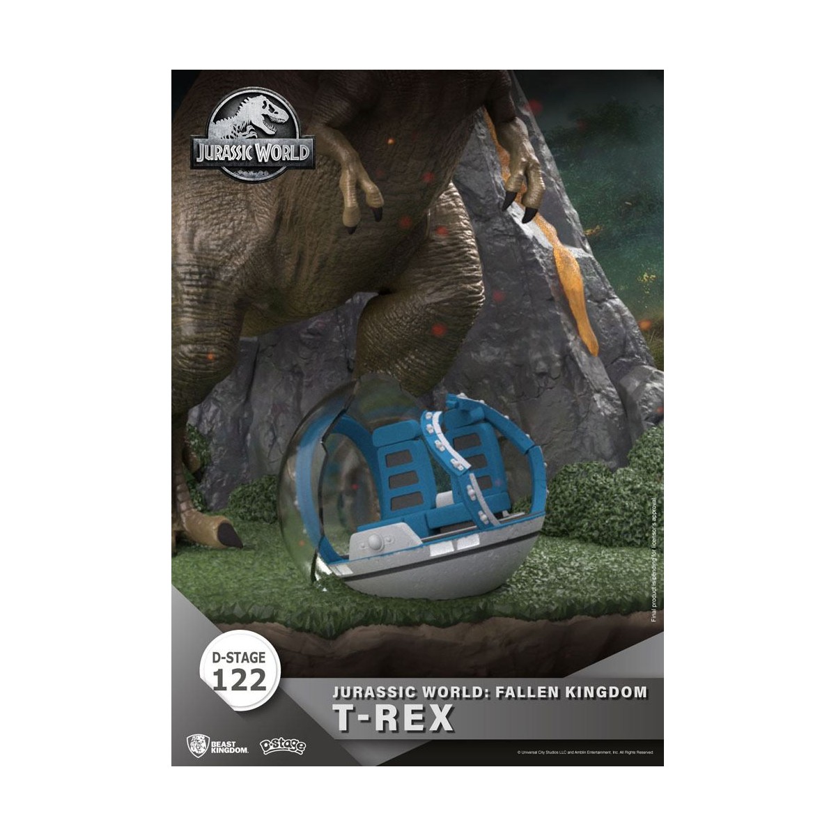 Beast Kingdom Jurassic World: Falling Kingdom Diorama - T-REX - PVC D-Stage Iconic Movie Scene