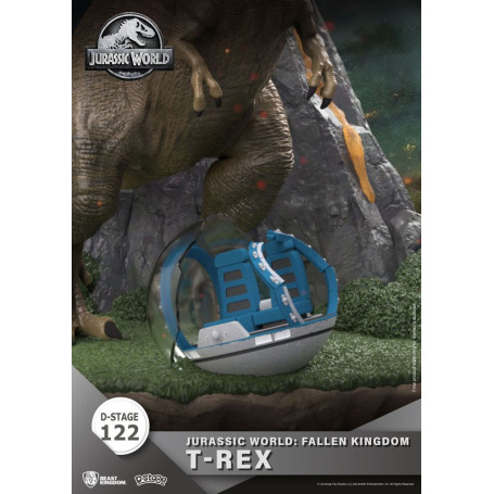 Beast Kingdom Jurassic World: Falling Kingdom Diorama - T-REX - PVC D-Stage Iconic Movie Scene
